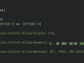 ajax出现Request Method: OPTIONS问题的原因及解决